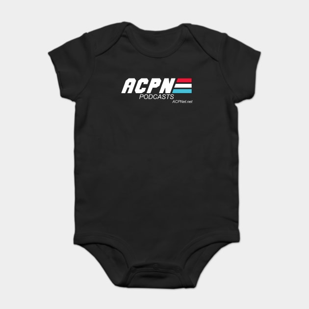 ACPN Logo: 1980's War Cartoon Variant Baby Bodysuit by Art Comedy Pop-Culture Network!